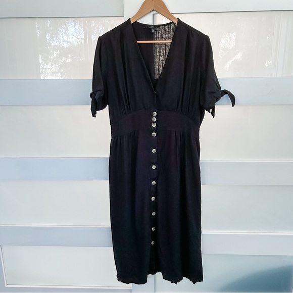 Buffalo David Bitton Mariposa V-Neck Button-Front Midi Dress Size L - Picture 2 of 6